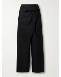 Wardrobe NYC - Fischerhose Mit Weitem Bein Aus Baumwolle Zum Binden - Lyst