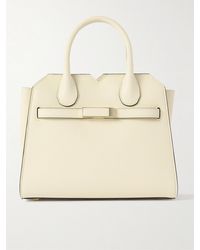 Valextra - Milano Mini Tote Aus Strukturiertem Leder - Lyst