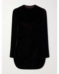 Alaïa - Velvet Mini Dress - Lyst