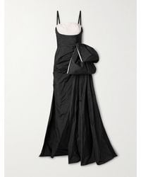 Zuhair Murad - Bow-Embellished Draped Silk-Blend Taffeta Gown - Lyst