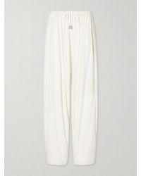 Co. - Gathered Satin Wide-Leg Pants - Lyst