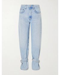 Agolde - Belted Straight-Leg Jeans - Lyst