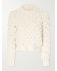 Suzie Kondi - Bia Knitted Cotton And Silk-Blend Sweater - Lyst