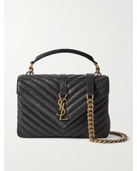 Saint Laurent - Sac À Main En Cuir Matelassé College Medium - Lyst