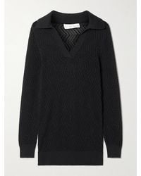 Proenza Schouler - Agnes Pointelle-Knit Cotton Sweater - Lyst