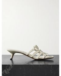 Loewe - Paula's Ibiza Petal Anagram Leather Sandals - Lyst