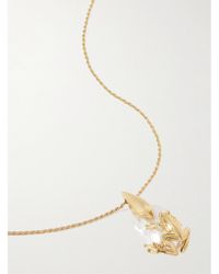 Bottega Veneta - Collier En Plaqué Or Et Perle - Lyst