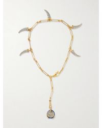 Maison Mayle - Pamplonne-Plated, -Tone, Crystal And Enamel Necklace - Lyst