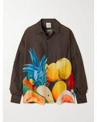 Donde Esteban - Salpicon Printed Silk Shirt - Lyst