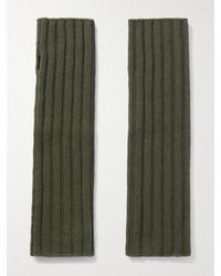 arch4 - Fingerlose Handschuhe Aus Geripptem Kaschmir - Lyst