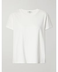Agolde - Adine Cotton-Jersey T-Shirt - Lyst
