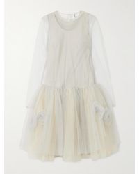 Molly Goddard - Layered Ruffled Tulle Dress - Lyst