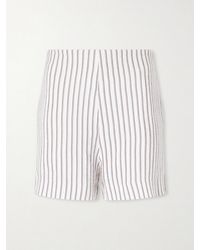 TOVE - Felix Striped-Printed Woven Shorts - Lyst
