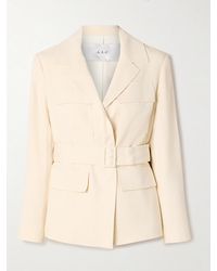 A.L.C. - Blazer En Serge De Lin Mélangé À Ceinture Savannah - Lyst