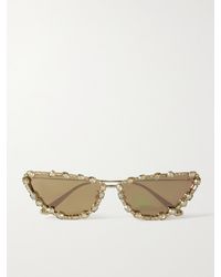 Dior - Missdior B1U Cat-Eye Crystal-Embellished-Tone Sunglasses - Lyst