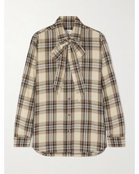 Saint Laurent - Hemd Cassandre Aus Einem Baumwollgemisch - Lyst
