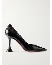 AMINA MUADDI - Ami 95 Croc-Effect Leather Pumps - Lyst