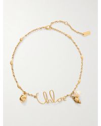 Chloé - Tone Faux Pearl Necklace - Lyst