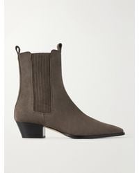 Aeyde - Agata 40 Suede Ankle Boots - Lyst