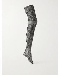 PAULINE DUJANCOURT - Seagull Lace Stay-Up Stockings - Lyst