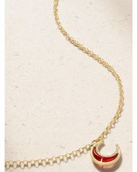 L'Atelier Nawbar - Moon Bloop 18-Karat Garnet And Diamonds Necklace - Lyst