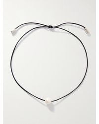 Sophie Buhai - Circe Kette Aus Synthetischem Material Mit Perle Und Details Aus Silber - Lyst