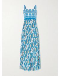 Etro - Paisley-Print Jersey Maxi Dress - Lyst
