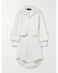 Brandon Maxwell - The Vera Silk-Crepe Mini Shirt Dress - Lyst