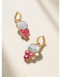 Irene Neuwirth - Gemmy Gem Ohrringe Aus 18 Karat Mit Aquamarinen Und Turmalinen - Lyst