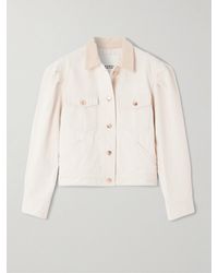 Isabel Marant - Nolinea Corduroy-Trimmed Cotton-Twill Jacket - Lyst