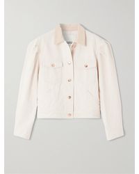Isabel Marant - Nolinea Corduroy-Trimmed Cotton-Twill Jacket - Lyst