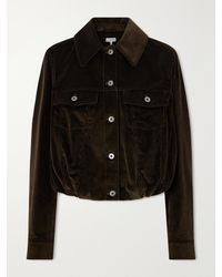 Loewe - Balloon Gathered Cotton-Corduroy Jacket - Lyst