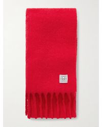 TOTEME - Fuzzy Schal Aus Einer Alpakawollmischung Mit Fransen - Lyst
