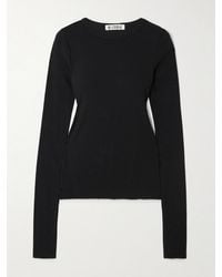 ÉTERNE - Ribbed Jersey T-Shirt - Lyst