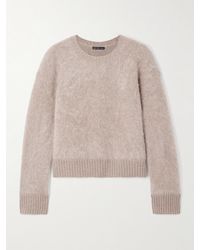 James Perse - Halo Brushed-Cashmere Sweater - Lyst