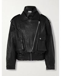 Isabel Marant - Aneli Jacke Aus Strukturiertem Leder - Lyst