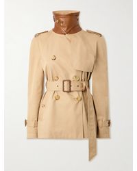 Chloé - Trench court en gabardine de coton - Lyst