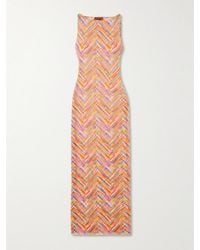 Missoni - Mare Printed Stretch-Tulle Maxi Dress - Lyst