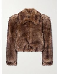 Chloé - Cropped Shearling Jacket - Lyst