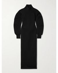 KHAITE - Storm Wool-Blend Turtleneck Midi Dress - Lyst