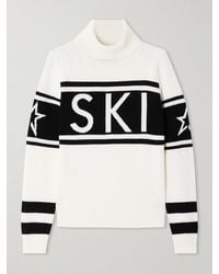 Perfect Moment - Schild Intarsia Merino Wool Turtleneck Sweater - Lyst