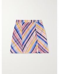 Missoni - Mare Striped Crochet-Knit Mini Skirt - Lyst