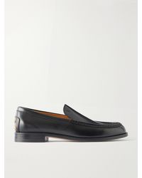 Tod's - Logo-Debossed Studded Leather Loafers - Lyst