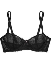 Chantelle Le Marais Stretch-lace And Point D'esprit Briefs - Black