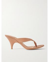 Gianvito Rossi - Sofia Thong 70 Leather Sandals - Lyst