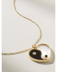 L'Atelier Nawbar - Yin Yang 18-Karat Multi-Stone Necklace - Lyst