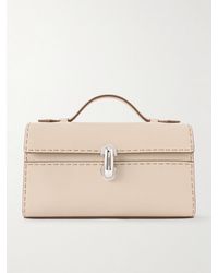 SAVETTE - Symmetry Pochette Textured-Leather Tote - Lyst