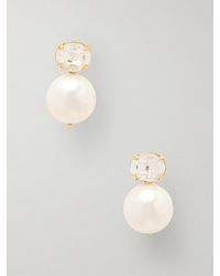 Jennifer Behr - Nina-Tone Crystal And Pearl Earrings - Lyst
