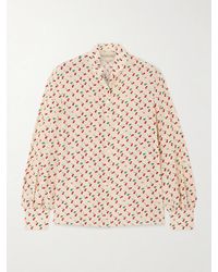 Valentino Garavani - Printed Silk Crepe De Chine Shirt - Lyst