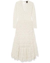 Loewe Paula's Ibiza Crocheted Cotton Maxi Dress - White